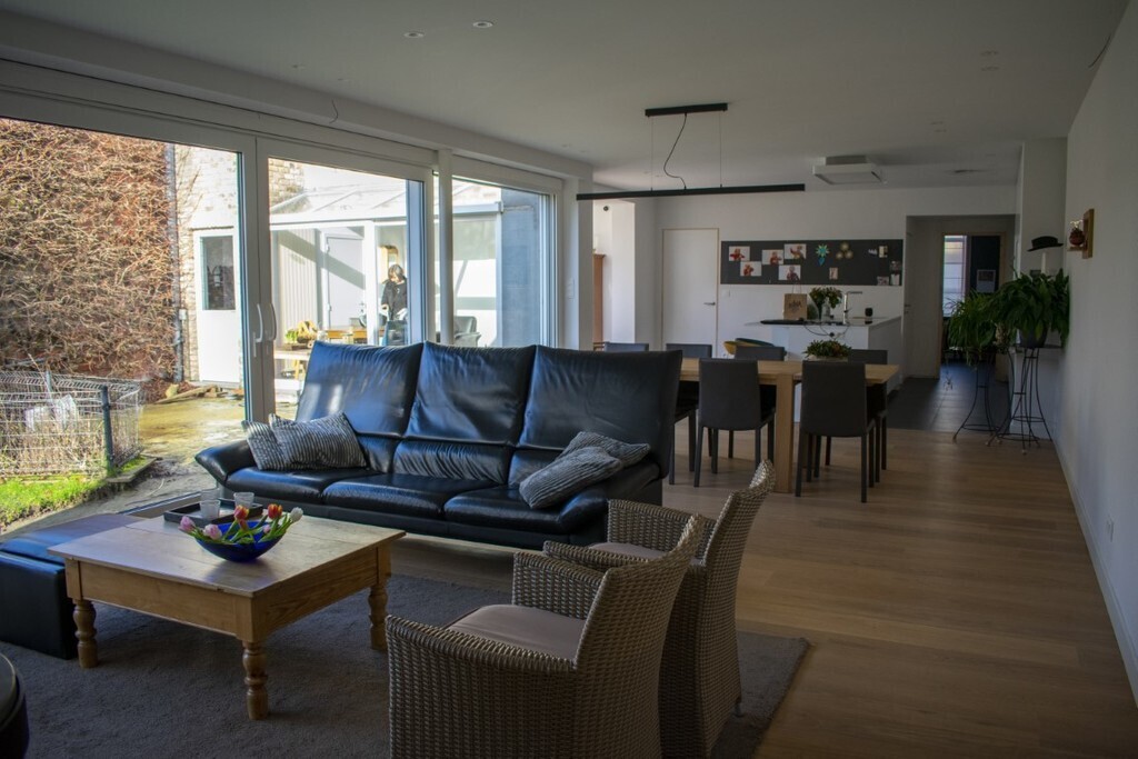 living room and kitchen
