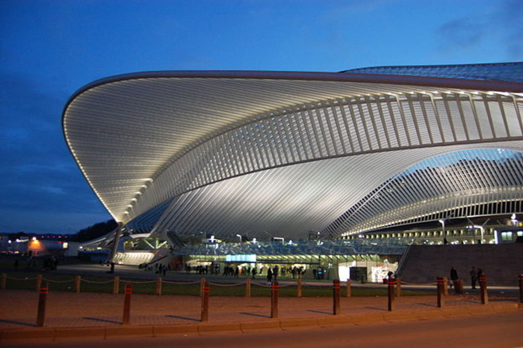 The new railway station in Liège