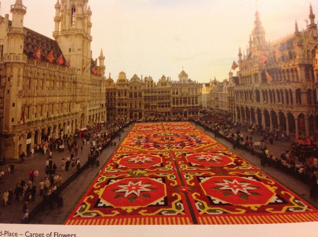 Brussels flower carpet
