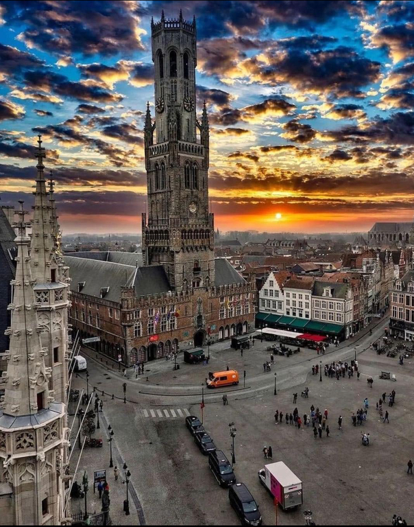 Centre of Bruges with Belfort
