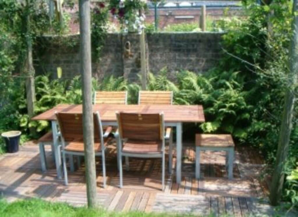 terrace in the garden