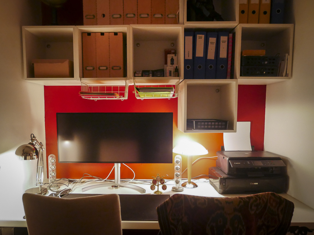 Our desk office in our bed room