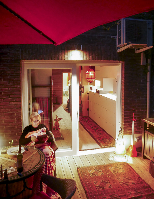 Our back terrace next to our room