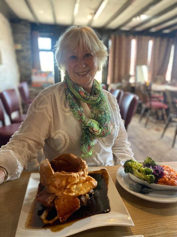 Exchange in Cornwall June 2026. Enjoying a Sunday roast.  