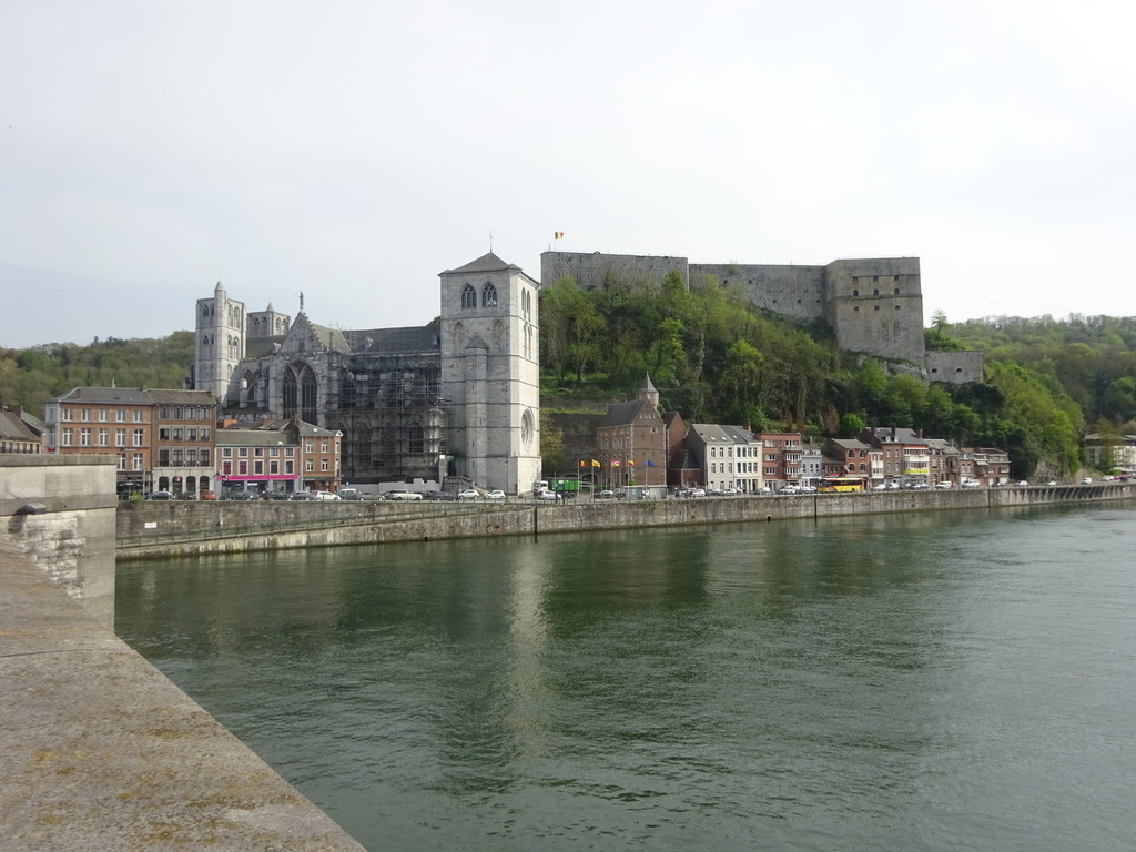 Collégiale and Fort overlooking the river Meuse