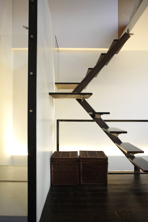 Stairs to the mezzanine