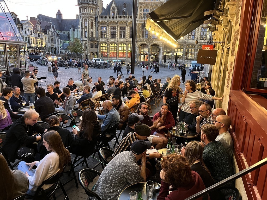 One of the many pubs in town