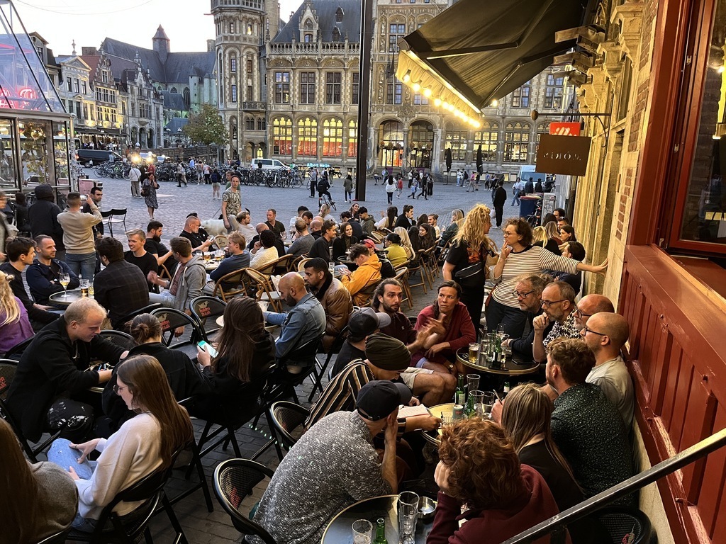 One of the many pubs in town