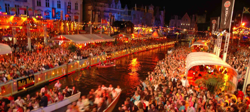 Ghent during the summer fest