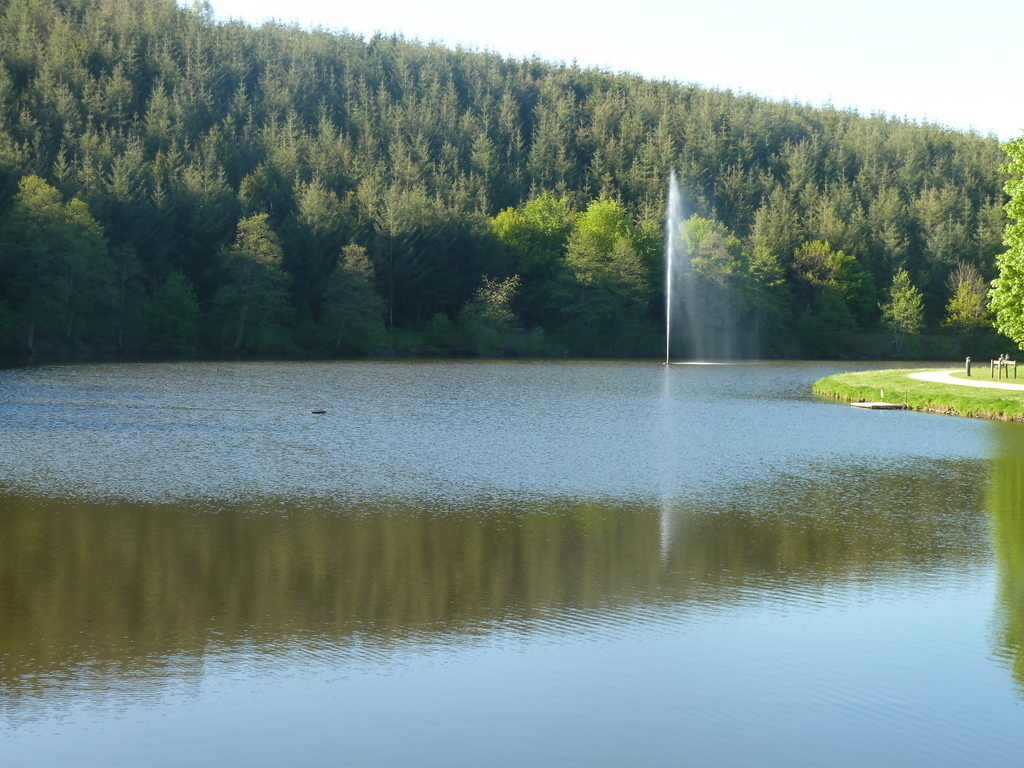 le lac, à 10 minutes