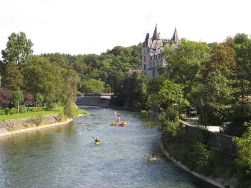 Durbuy, a small city in the Ardennes with facilities for kayaking, fishing, climbing, ...