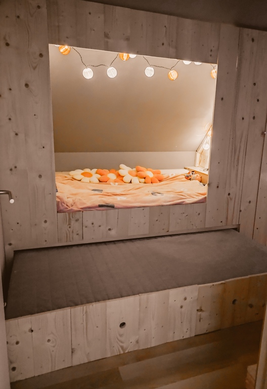 extra mattress below the bed