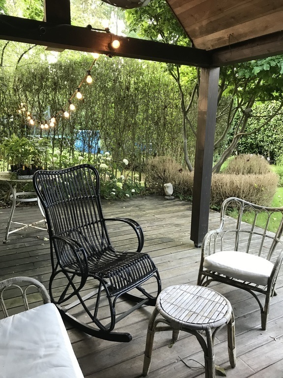 Second (roofed) terrace in the garden