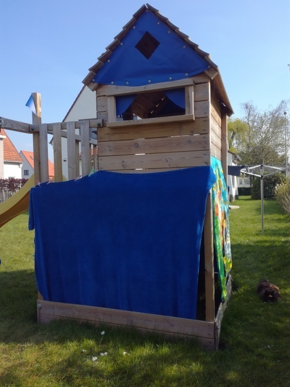 Children's playhouse in the garden