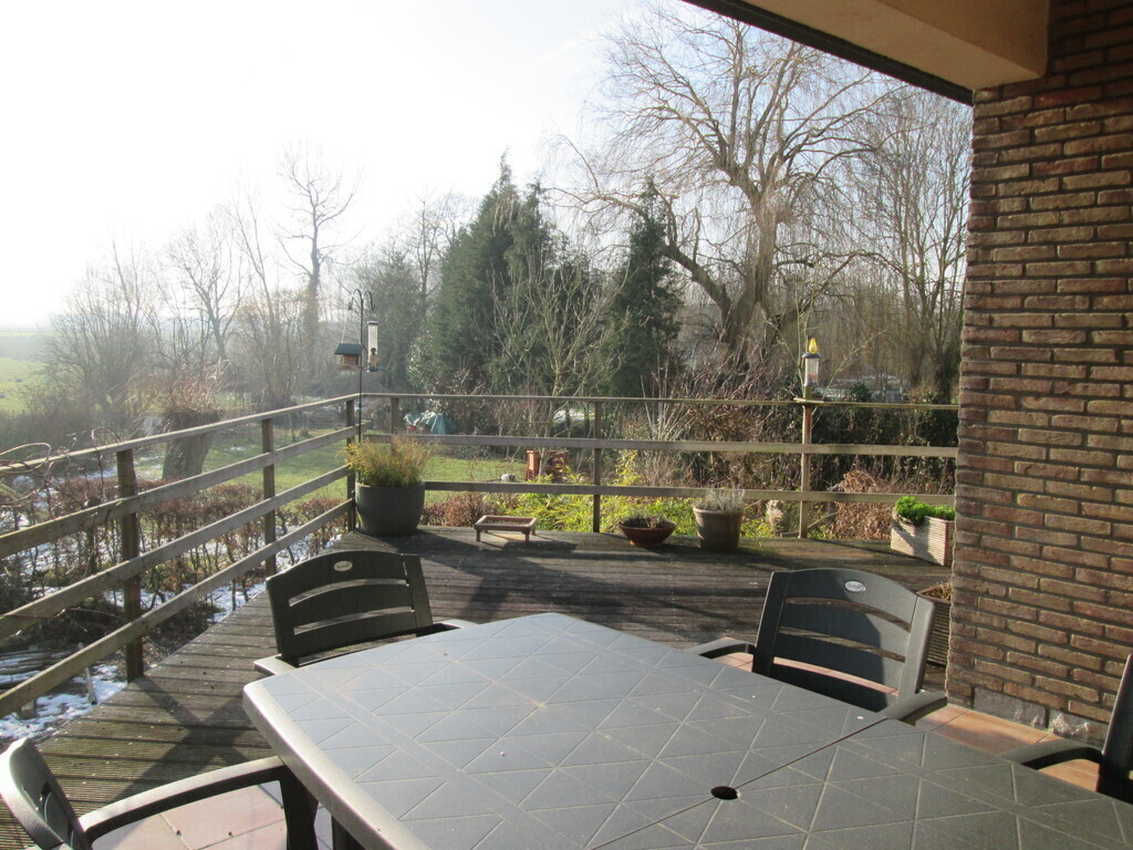 terrace at the back -kitchen and living room level