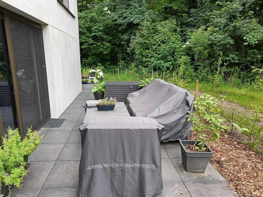 Side-garden with terrace