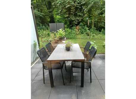 Backyard with terrace