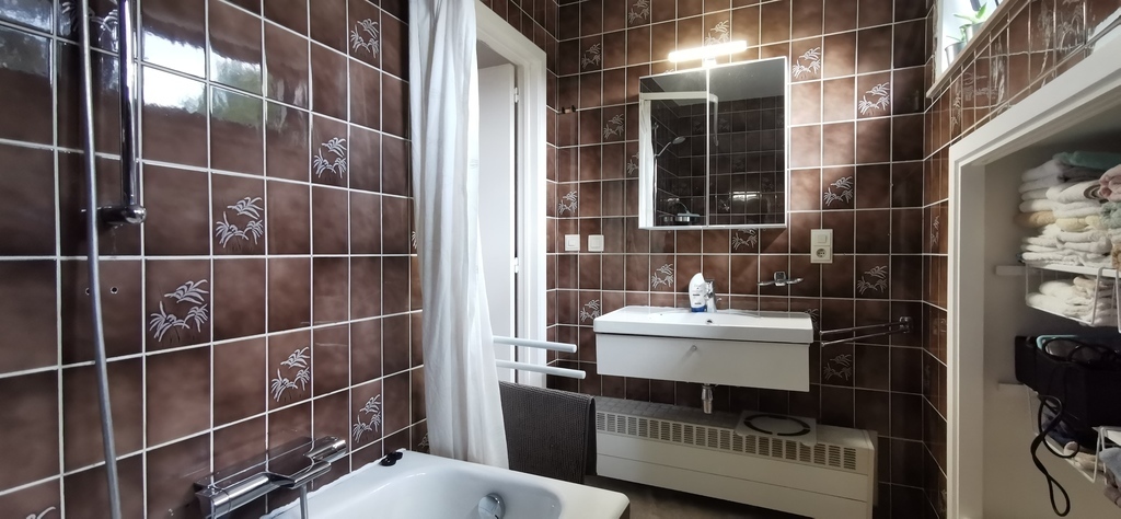 The bathroom on the 1st floor.