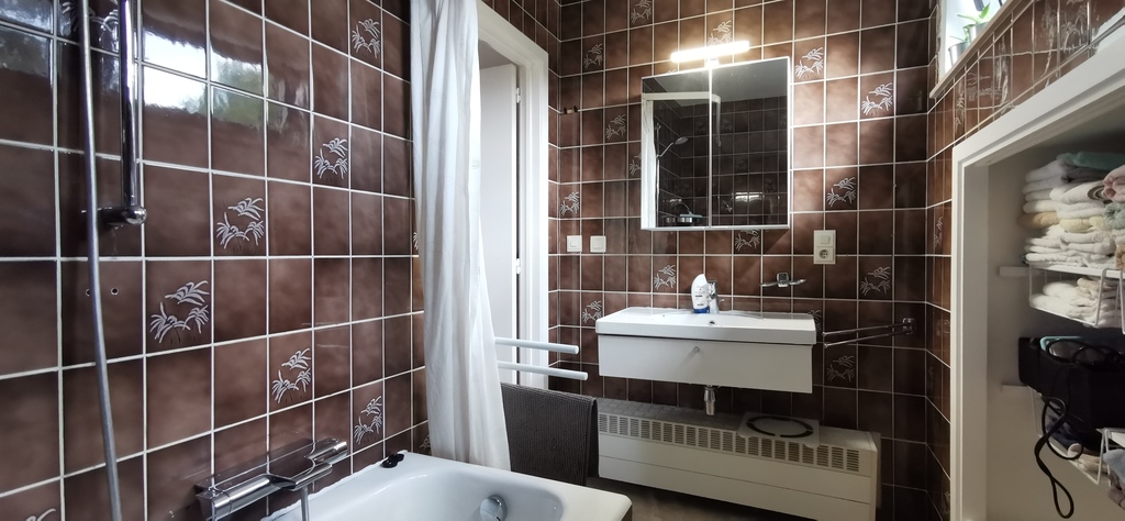 The bathroom on the 1st floor.