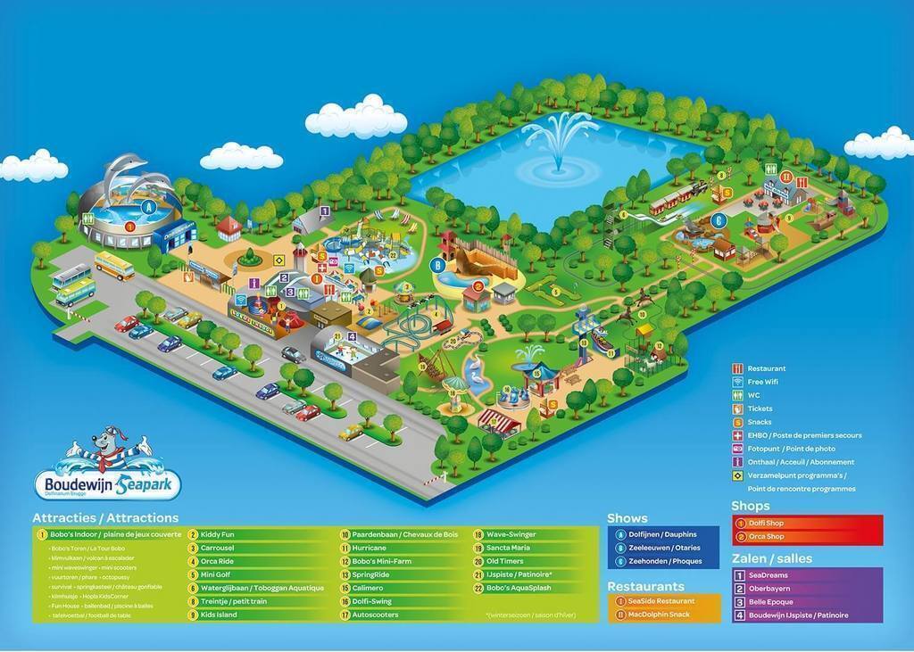 Boudewijn Seapark, amusement park close to Bruges (10 min drive)