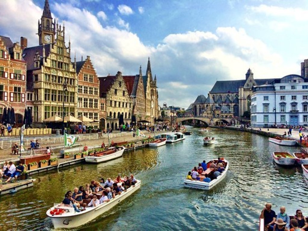 Canals in Ghent (half hour from Bruges)