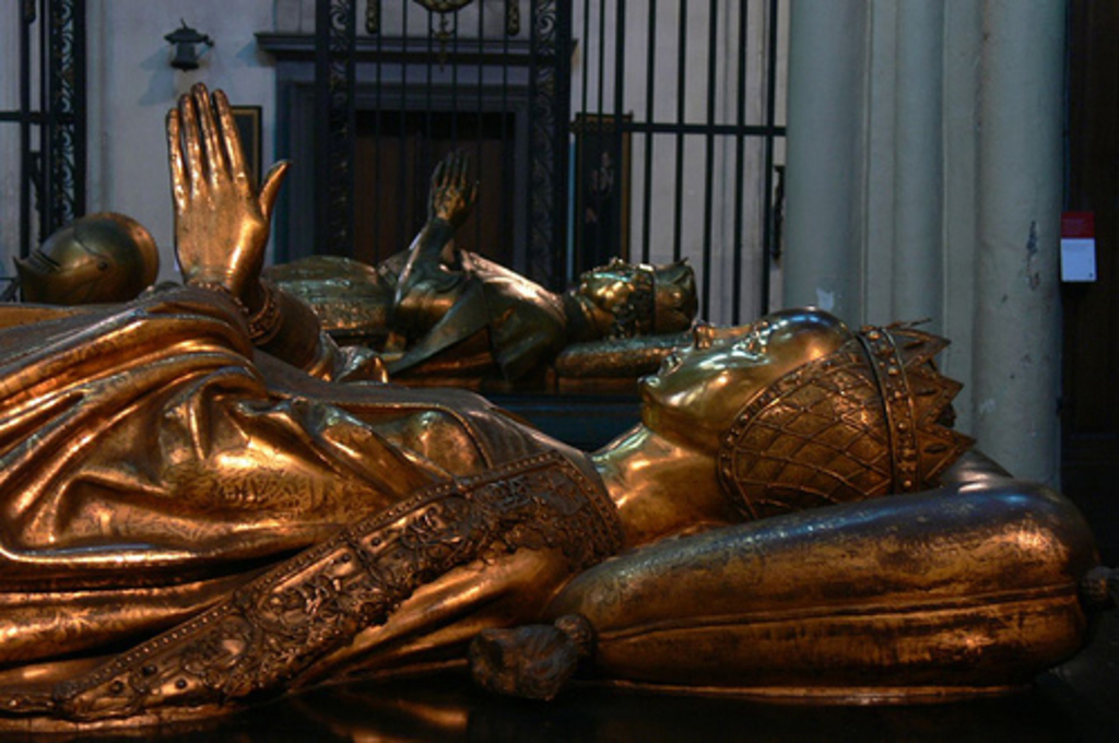 The graves of Burgundy lords in Bruges