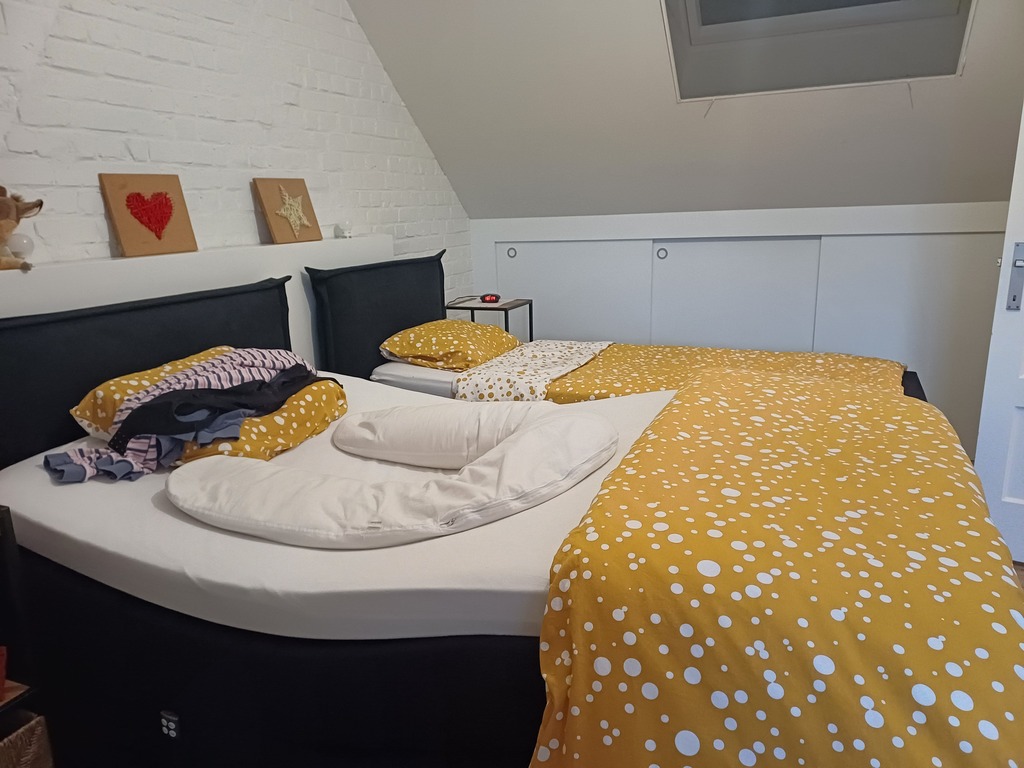 Our bedroom/ notre chambre à coucher