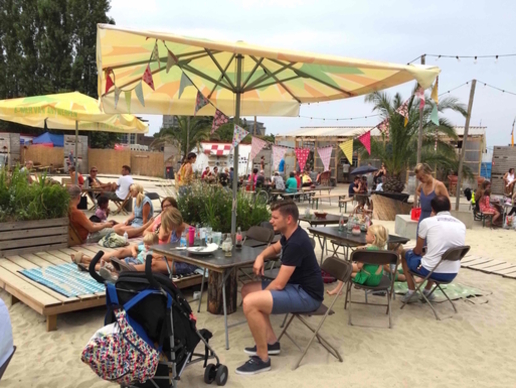 beach bar in the city (in summertime)