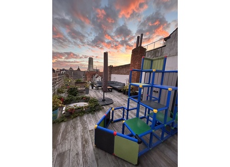 Sunrise on our rooftop terrace (2nd floor)