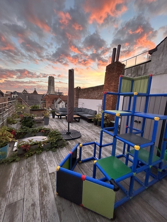 Sunrise on our rooftop terrace (2nd floor)