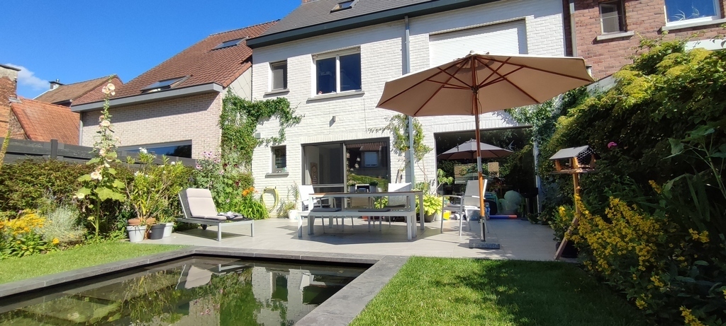 achtergevel in de zomer