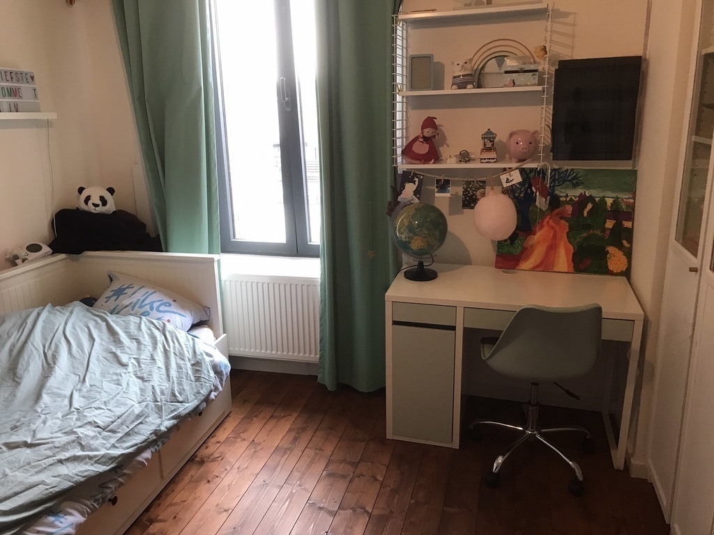 Third bedroom with pull-out bed up to 140cm on the second floor.