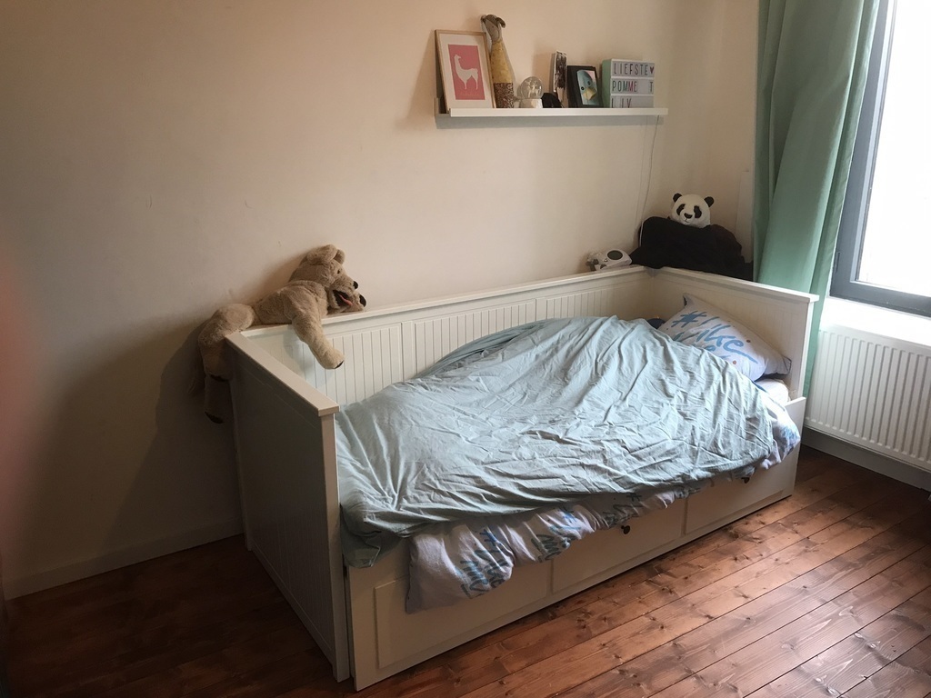 Third bedroom with pull-out bed up to 140cm on the second floor.