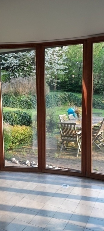 View on the garden from our living room