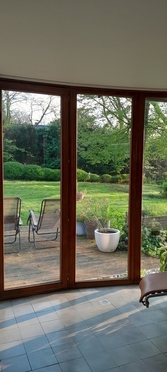 View on the garden from our living room