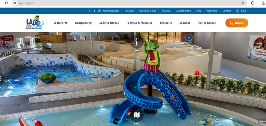 Indoor swimming in Ghent (30 min. drive)