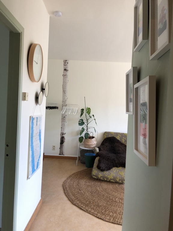 Entering the apartment