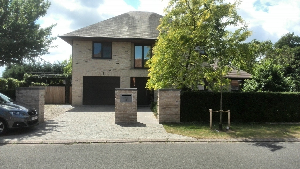 front view of the house in a death end street