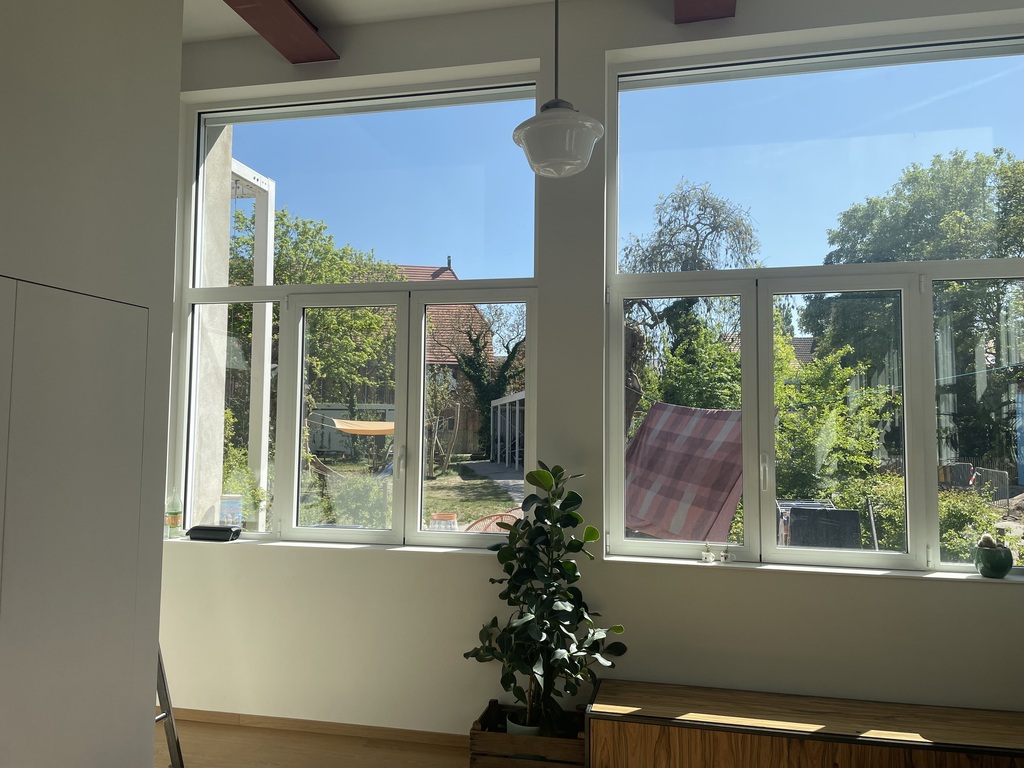 View on the garden from the livingroom