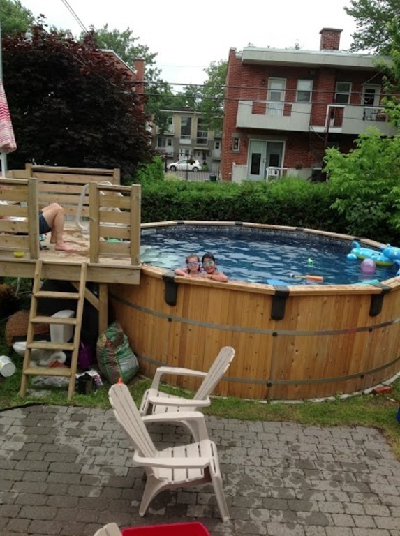 Backyard: Our private pool