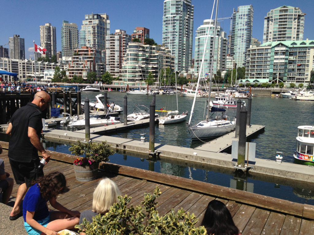 One of my favourite places in Vancouver, Granville island where you can shop, walk and sit and have a coffee and enjoy the view