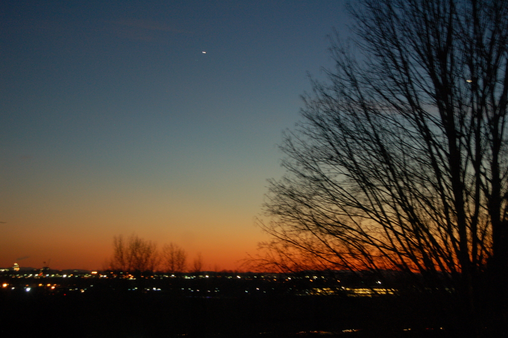Sunset view from front yard