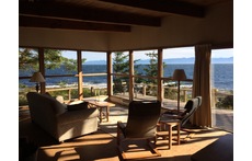 Living room of the summer house on Gabriola Island