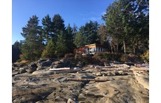 Cabin on Gabriola from the waterfront