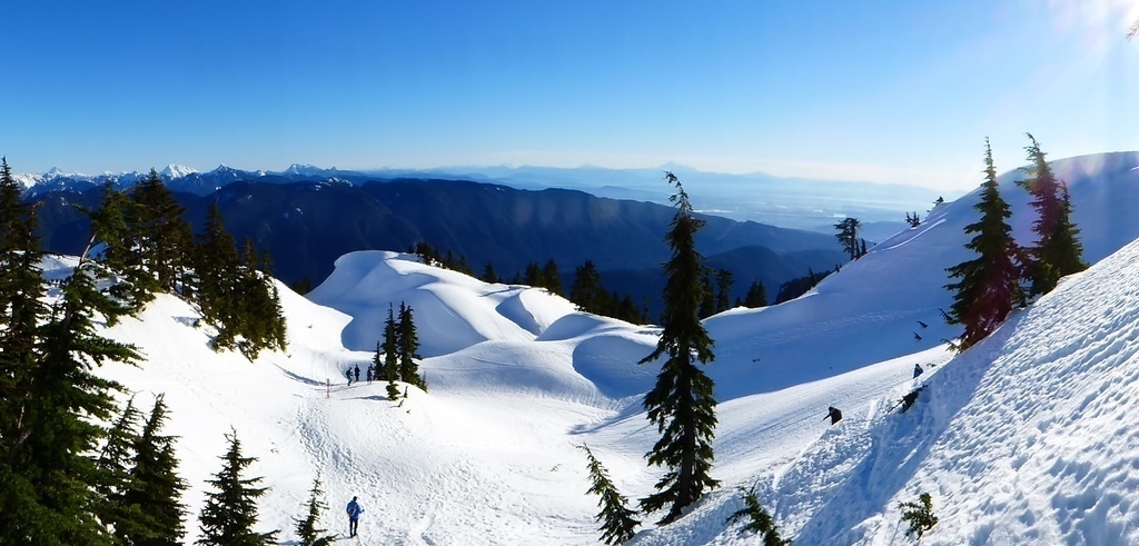Mount Seymour in the spring, 9 km from our home. A skiing area in winter and a hiking area in spring, summer and fall.