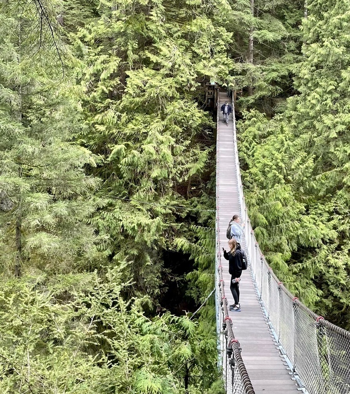Lynn Canyon Suspension Bridge, 2 km from our home