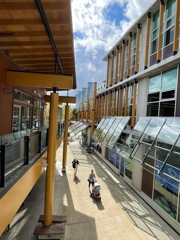 Lynn Valley Village, 1 km from our home