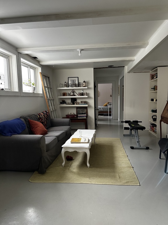 Family room on lower level