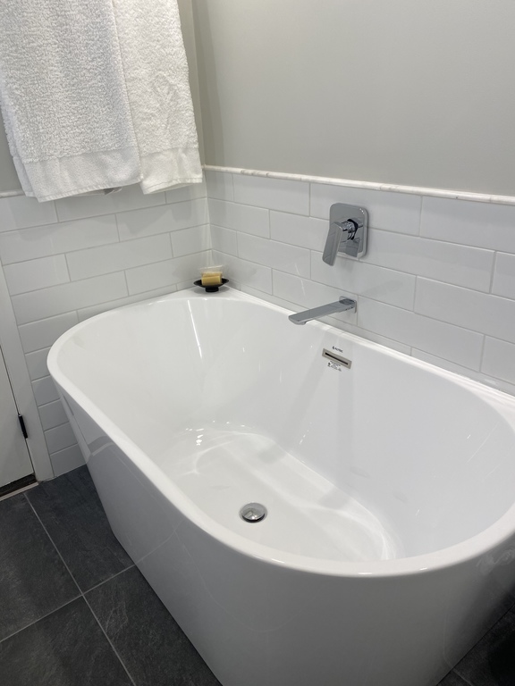 New main floor bathroom April 2021