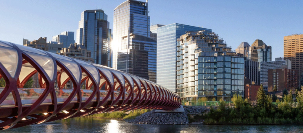 Downtown Calgary Peace bridge